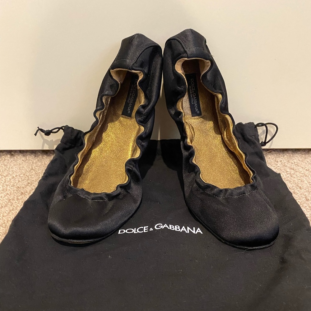 Dolce & Gabbana silk ballet flats